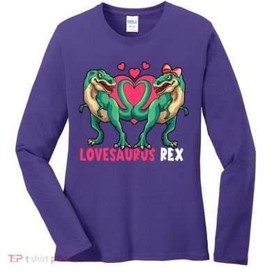 Lovesaurus Rex Cute Gift Women's Long Sleeve Shirt
