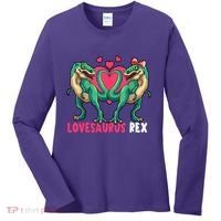 Lovesaurus Rex Cute Gift Women's Long Sleeve Shirt thumb 0