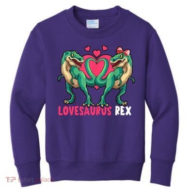 Lovesaurus Rex Cute Gift Kids Sweatshirt