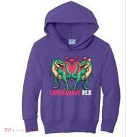 Lovesaurus Rex Cute Gift Kids Hoodie thumb 0