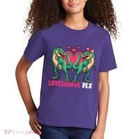 Lovesaurus Rex Cute Gift Kids T-Shirt thumb 2