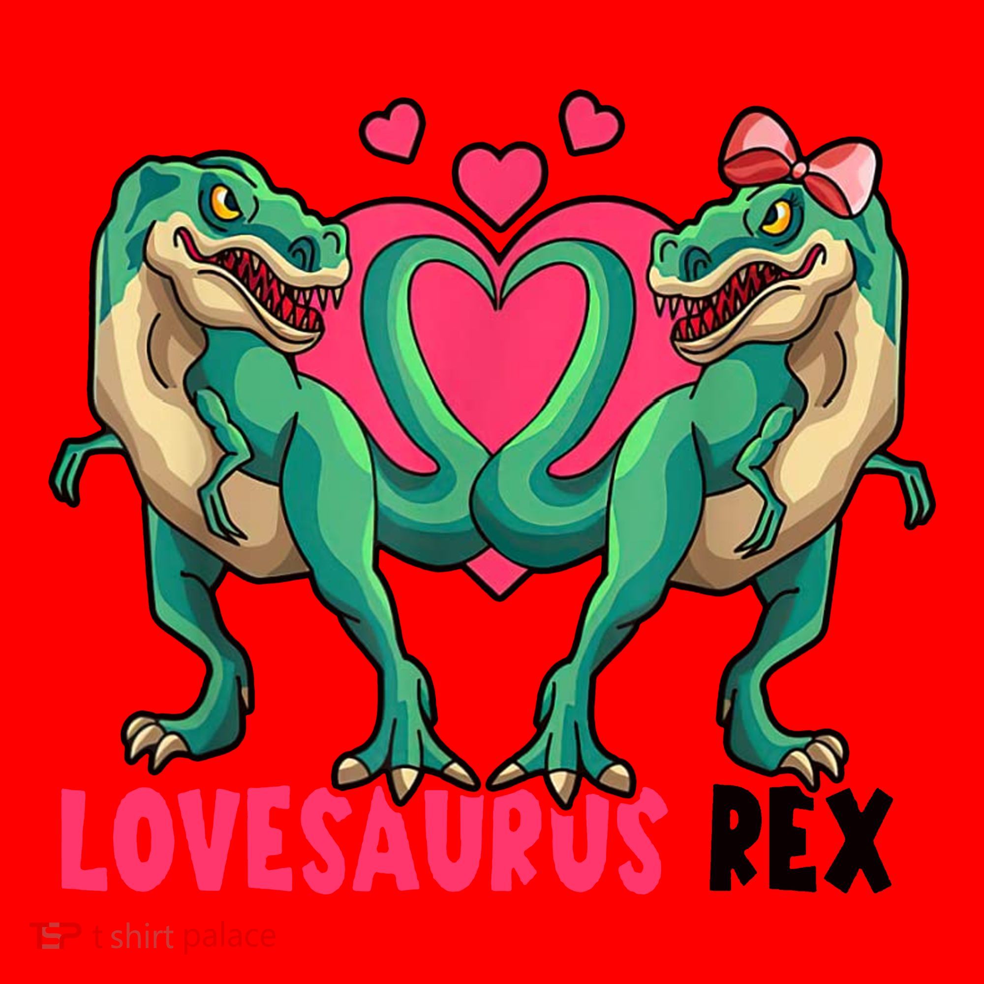 Lovesaurus Rex Cute Gift Santa Hat