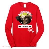 Labrador Retriever Dog Dad Long Sleeve Shirt thumb 0