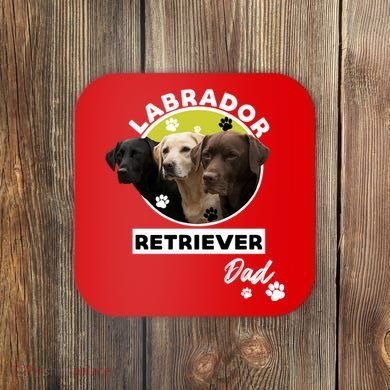 Labrador Retriever Dog Dad Coaster