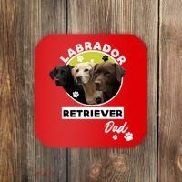 Labrador Retriever Dog Dad Coaster thumb 0