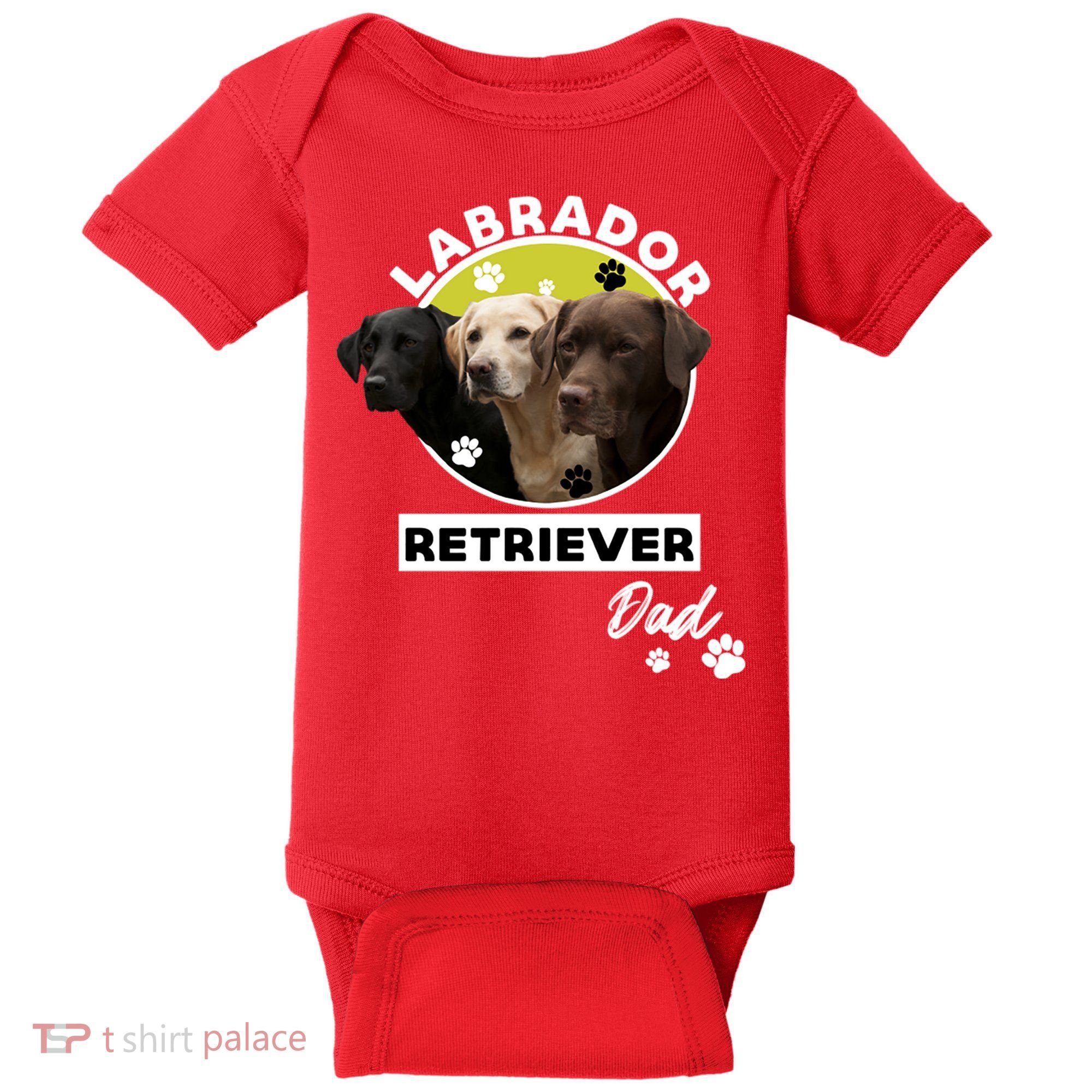Labrador Retriever Dog Dad Baby Bodysuit