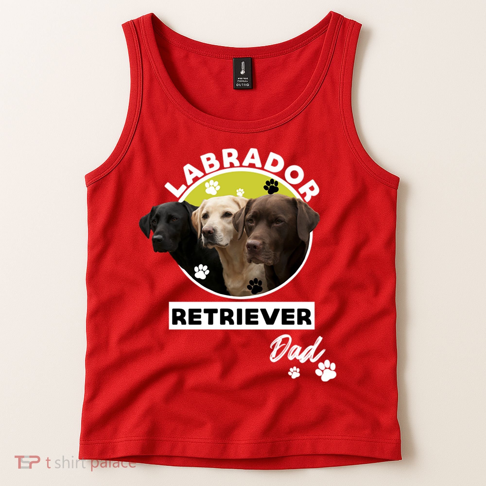 Labrador Retriever Dog Dad Tank Top