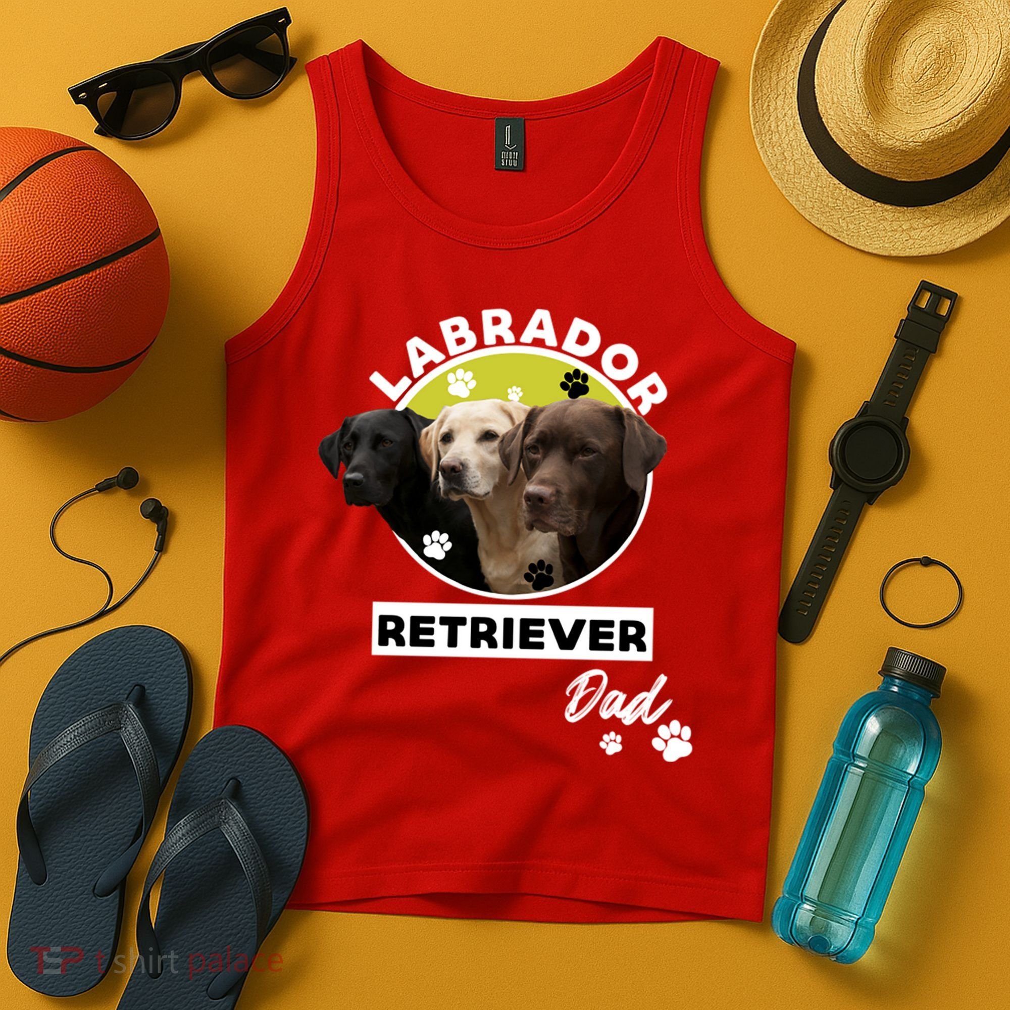 Labrador Retriever Dog Dad Tank Top