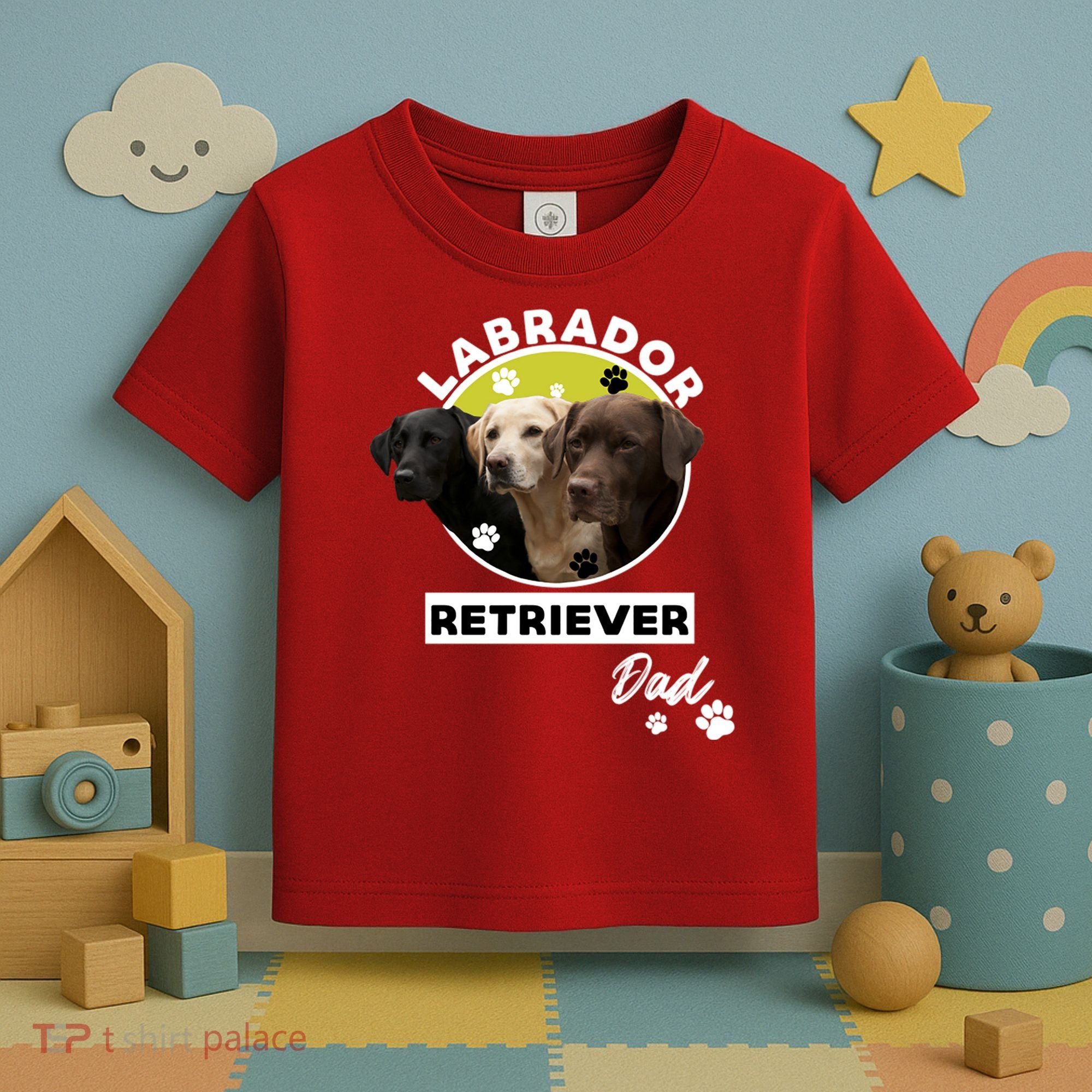 Labrador Retriever Dog Dad Toddler T-Shirt