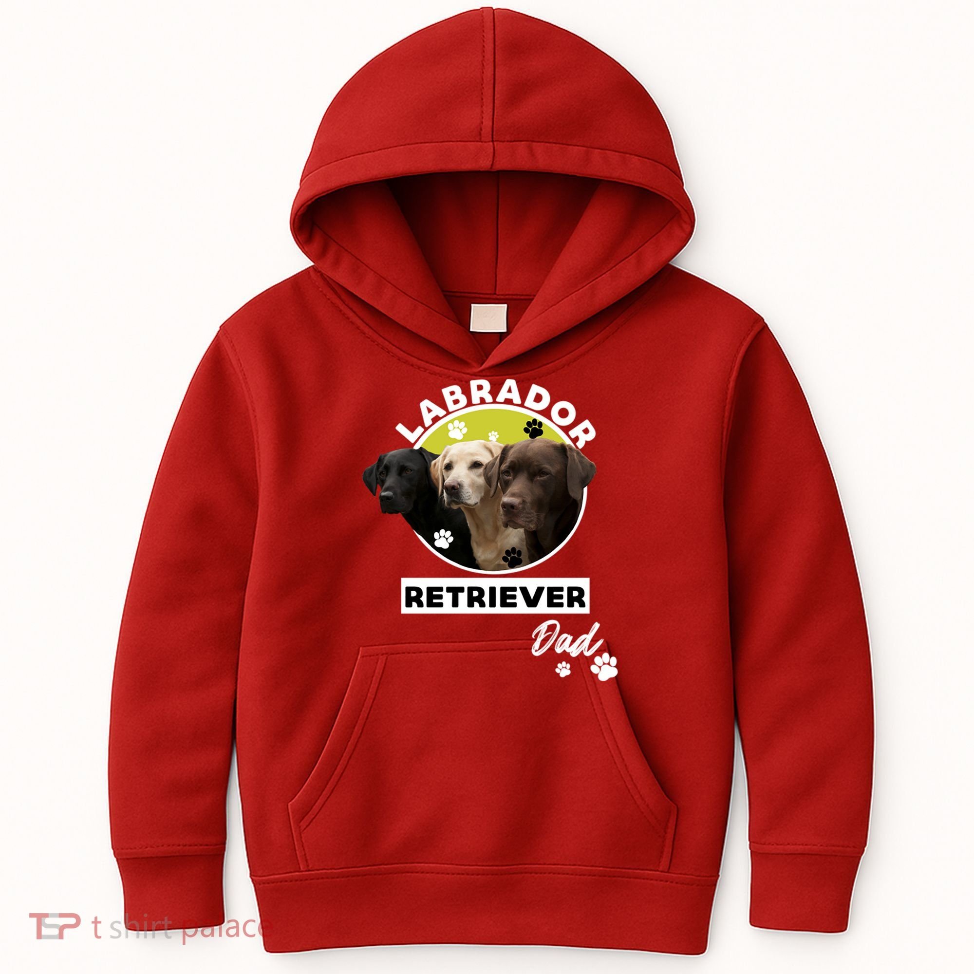 Labrador Retriever Dog Dad Kids Hoodie