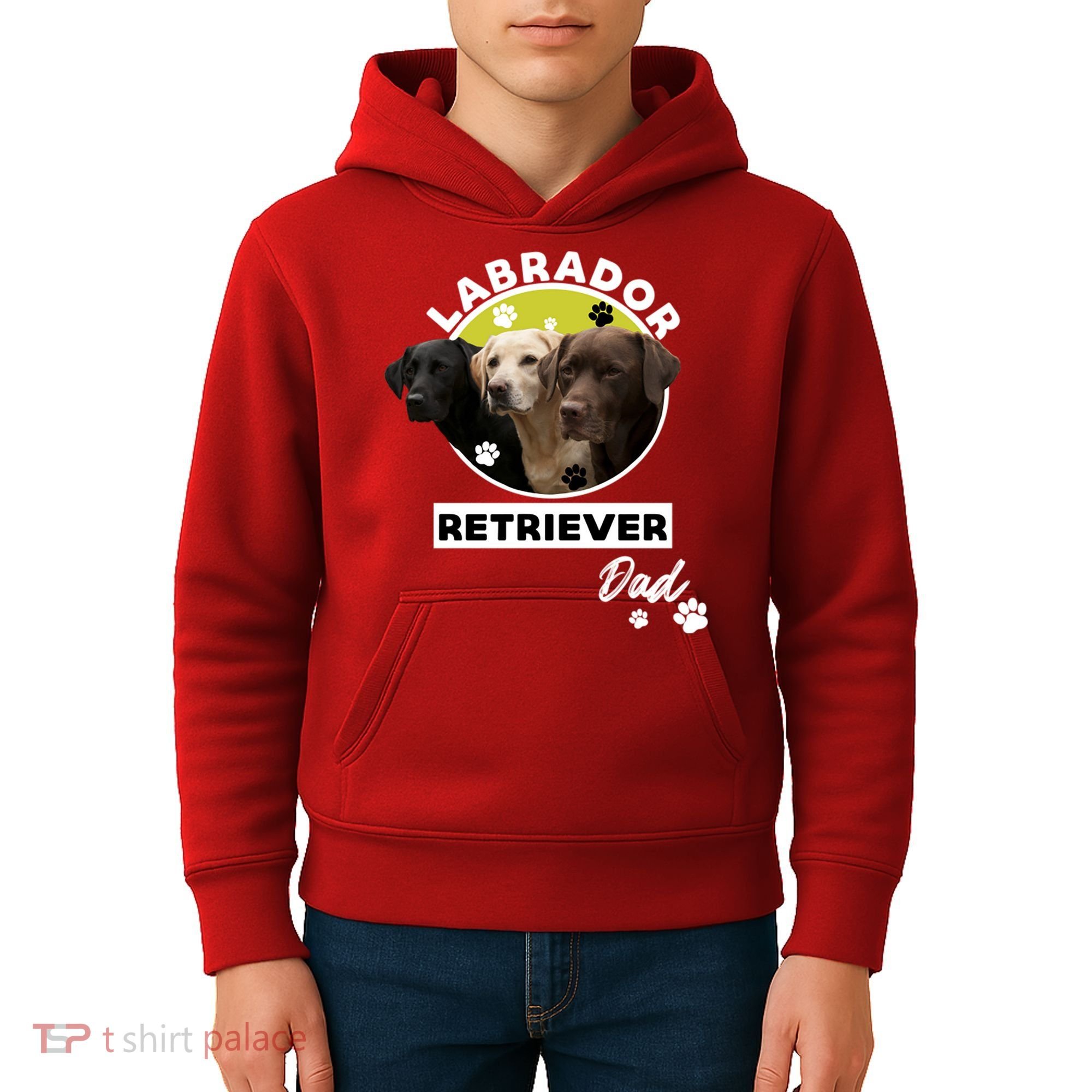 Labrador Retriever Dog Dad Kids Hoodie
