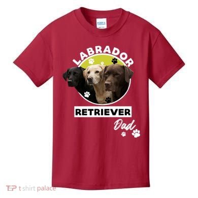 Labrador Retriever Dog Dad Kids T-Shirt