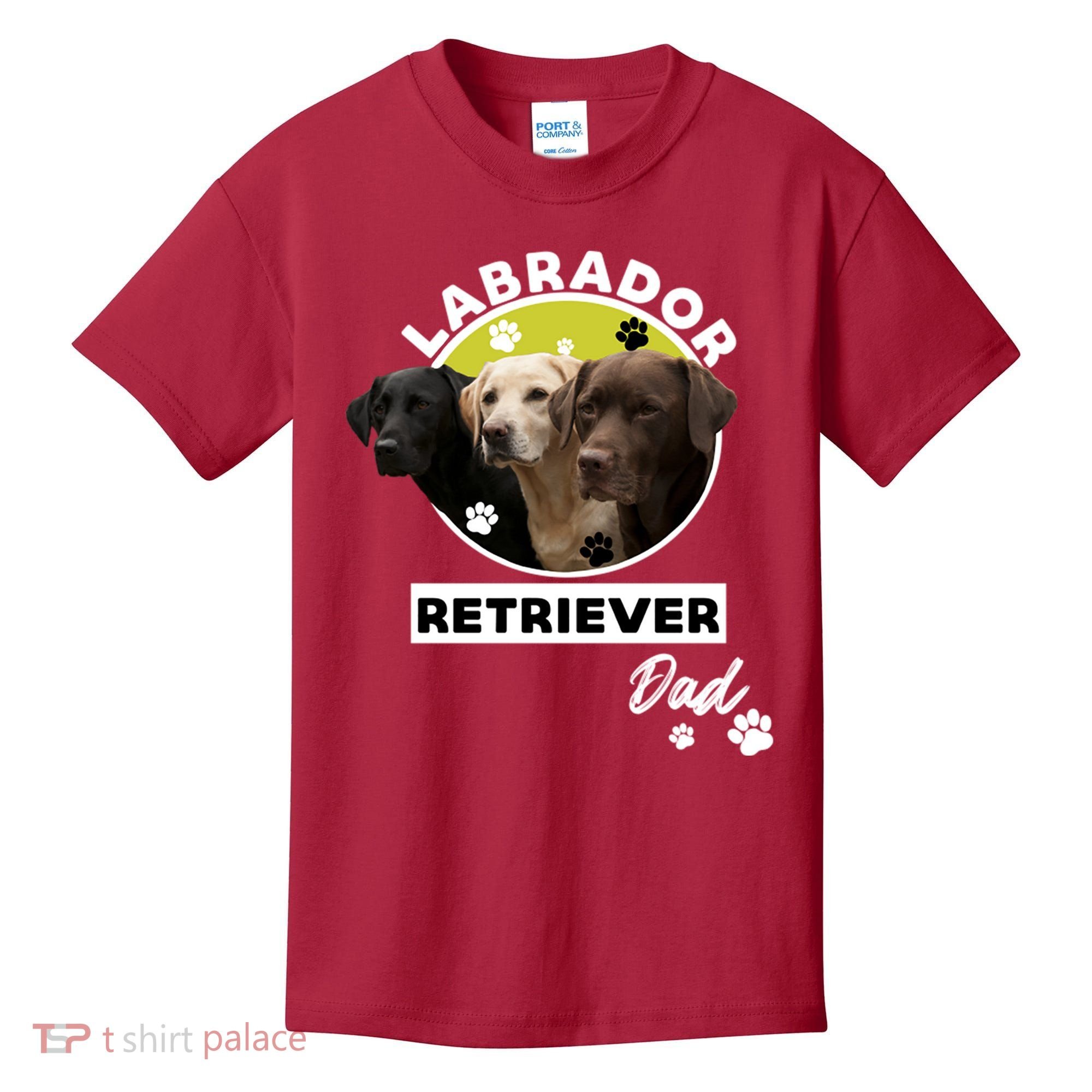 Labrador Retriever Dog Dad Kids T-Shirt