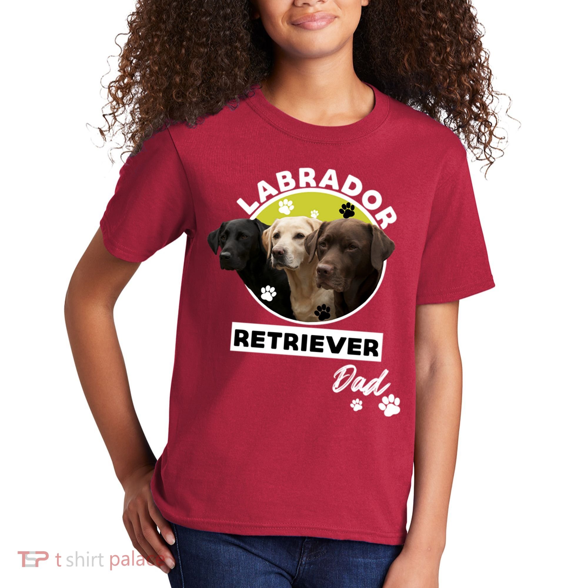 Labrador Retriever Dog Dad Kids T-Shirt