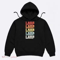 Larp Retro Distressed Larping Hoodie thumb 0