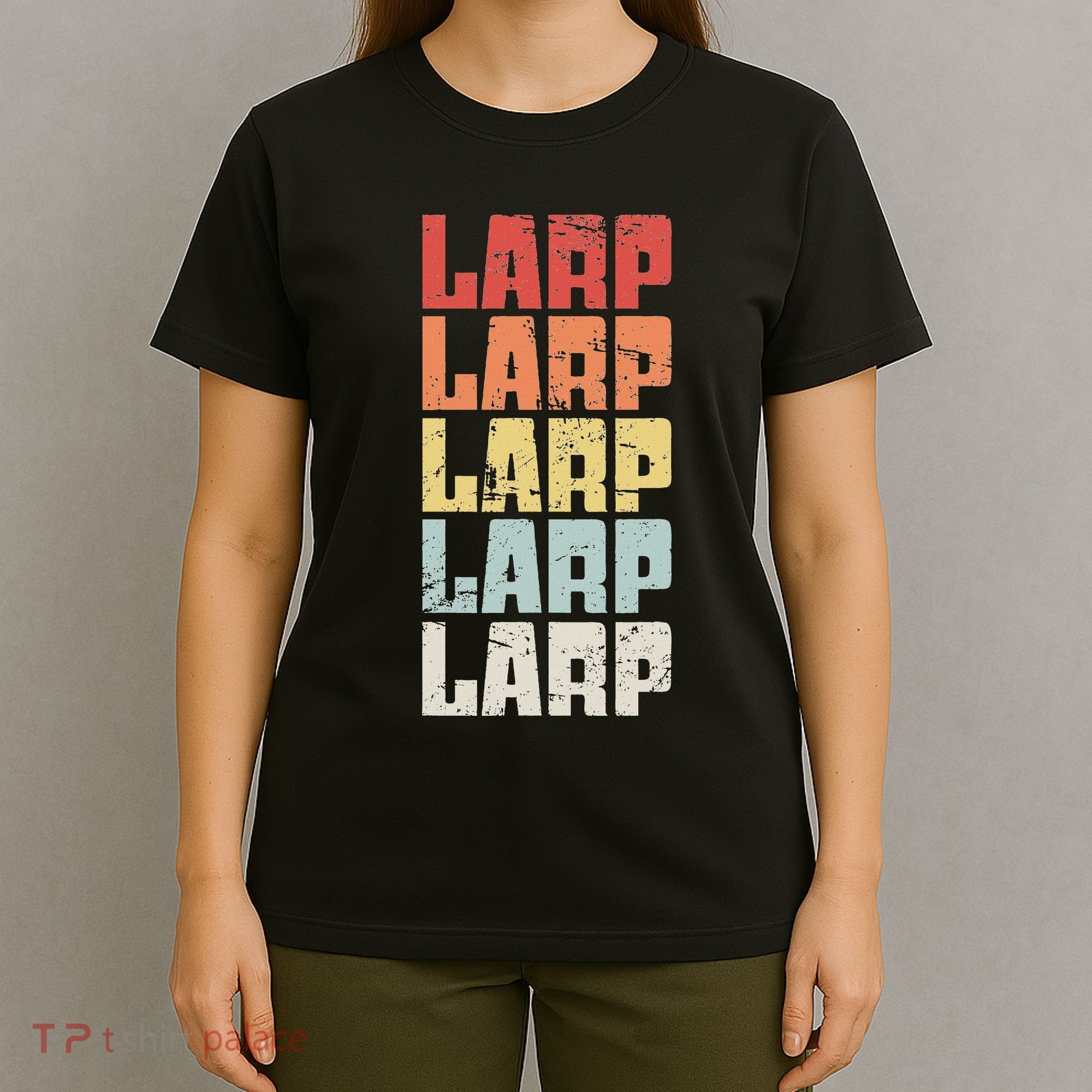 Larp Retro Distressed Larping T-Shirt