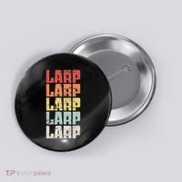 Larp Retro Distressed Larping Button thumb 0