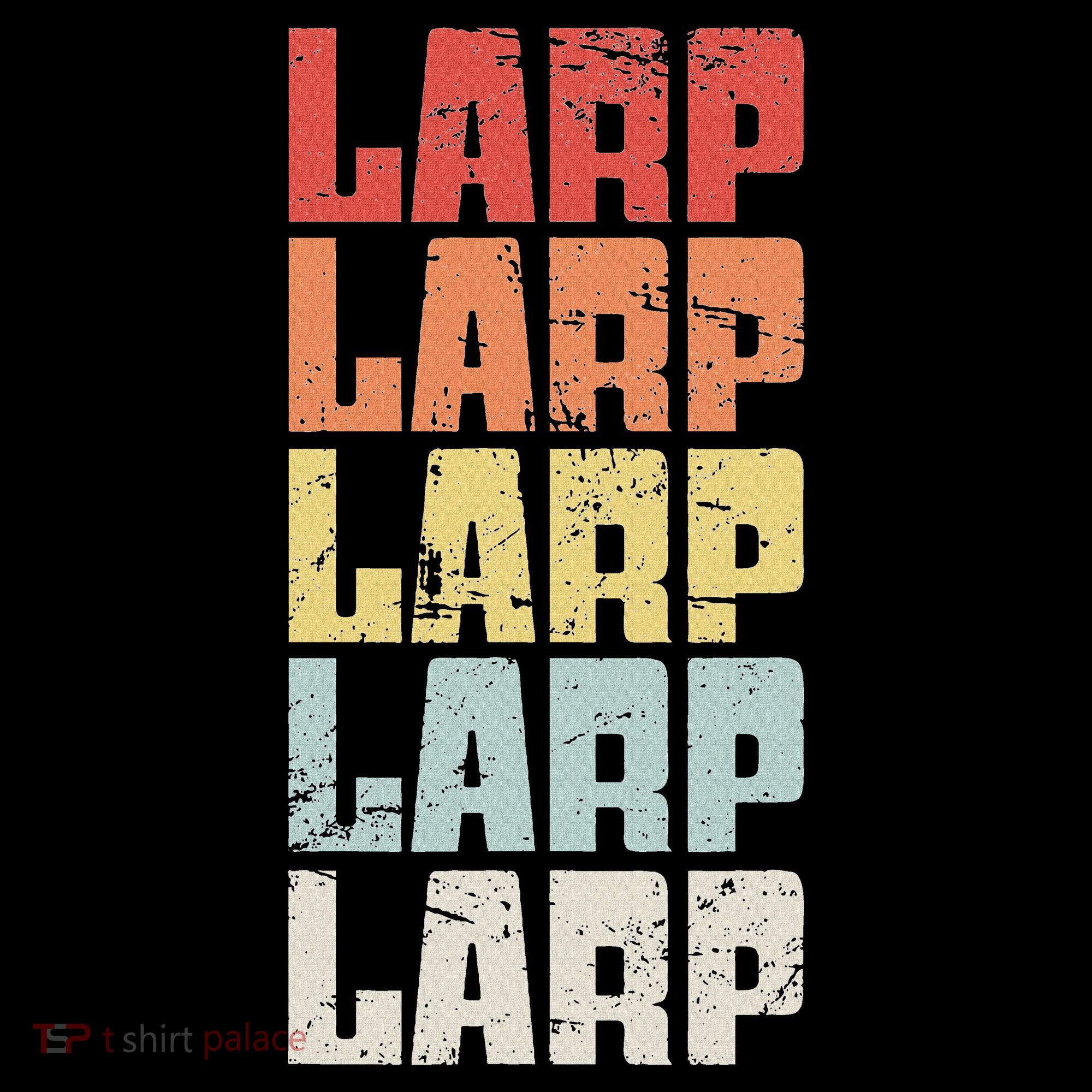 Larp Retro Distressed Larping Polo