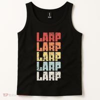 Larp Retro Distressed Larping Tank Top thumb 2
