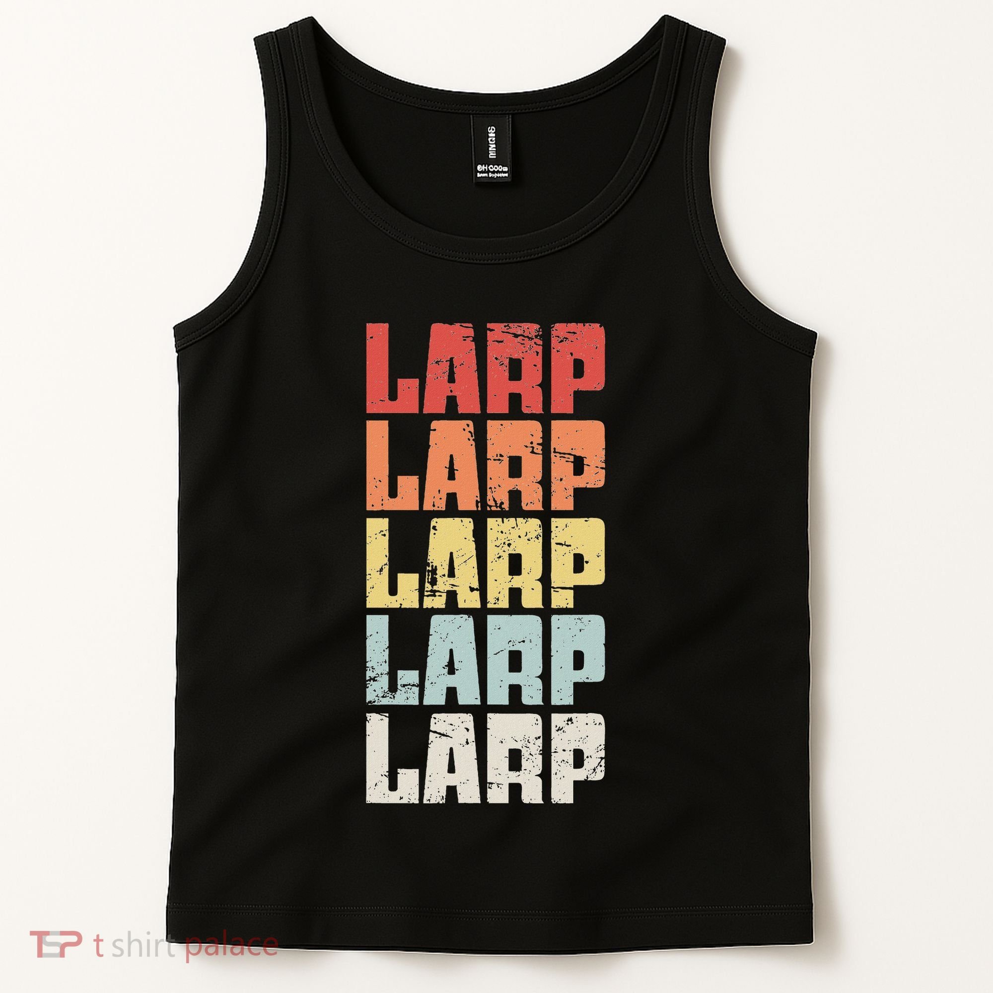 Larp Retro Distressed Larping Tank Top