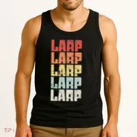 Larp Retro Distressed Larping Tank Top thumb 3