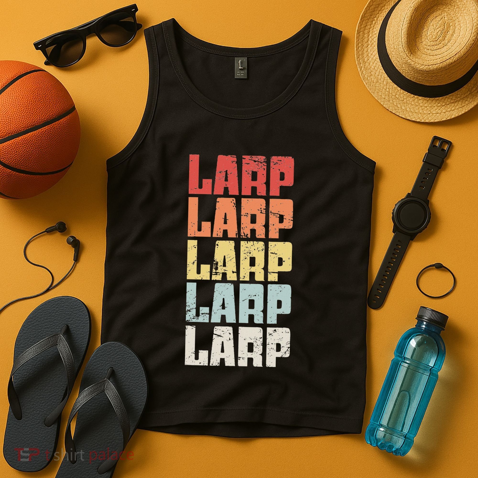 Larp Retro Distressed Larping Tank Top