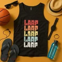 Larp Retro Distressed Larping Tank Top thumb 4