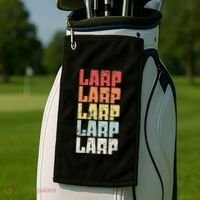 Larp Retro Distressed Larping Golf Towel thumb 2