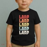 Larp Retro Distressed Larping Toddler T-Shirt thumb 2