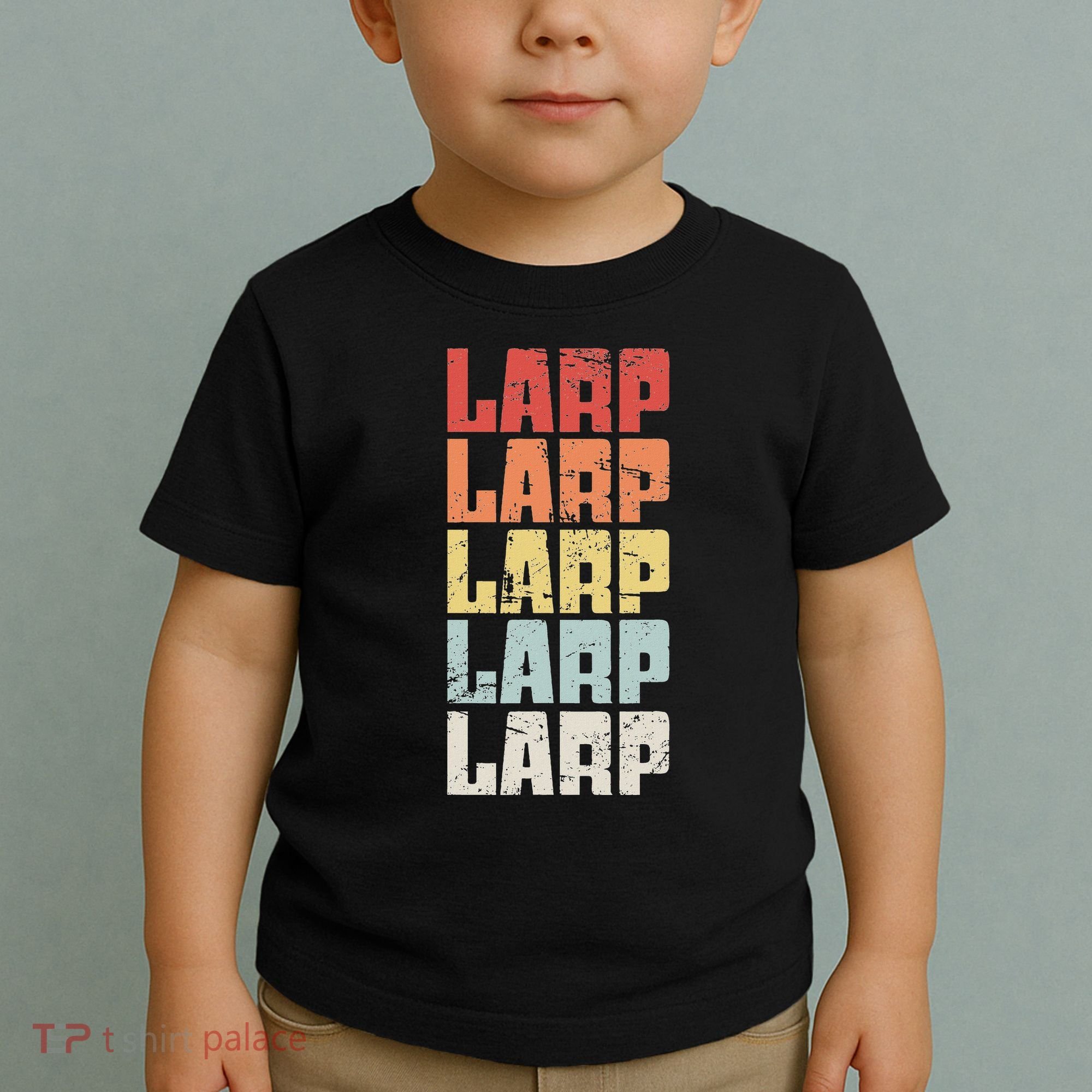 Larp Retro Distressed Larping Toddler T-Shirt