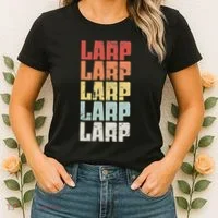 Larp Retro Distressed Larping Women's T-Shirt thumb 2