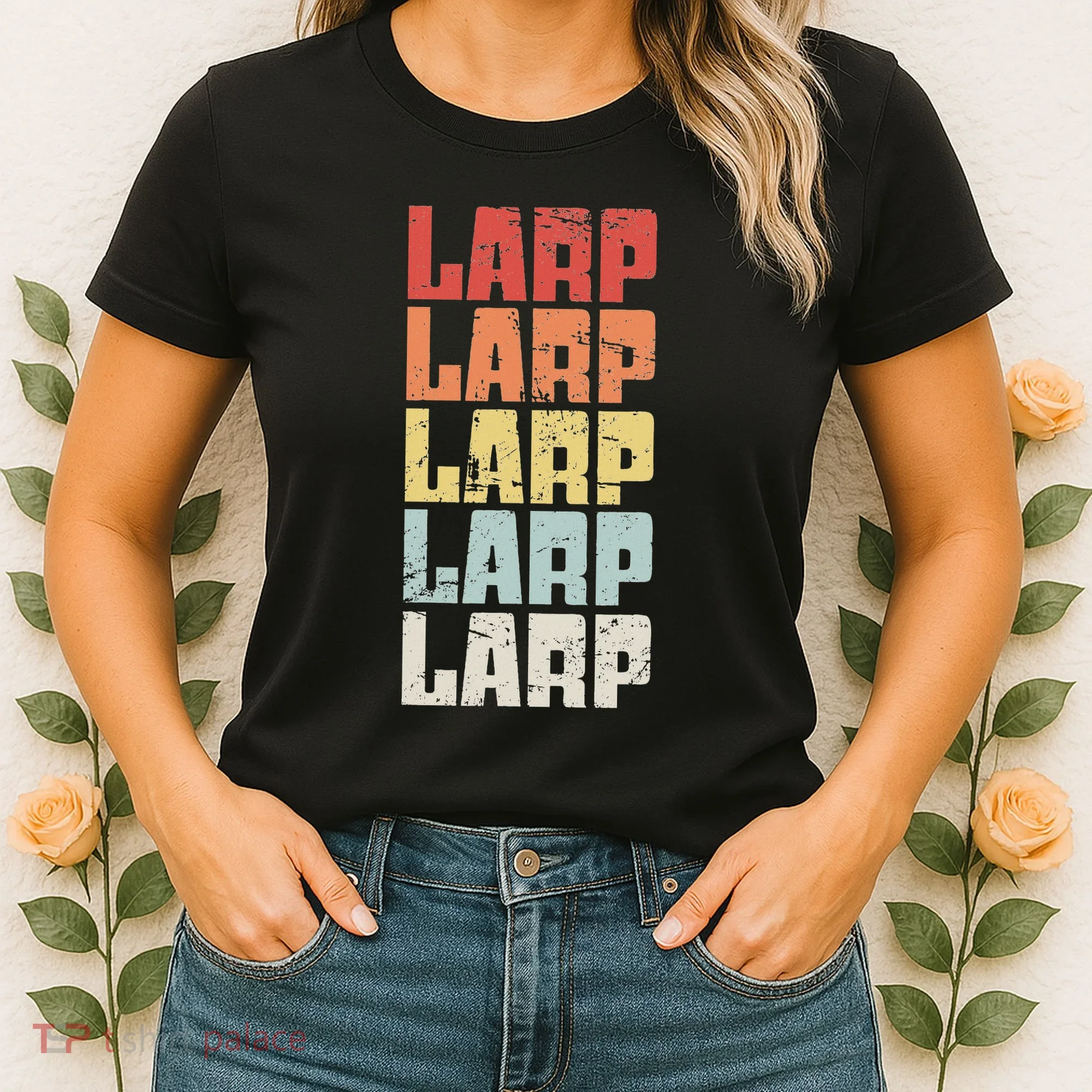 Larp Retro Distressed Larping Women's T-Shirt