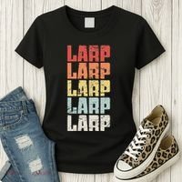 Larp Retro Distressed Larping Women's T-Shirt thumb 3