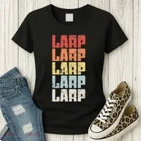 Larp Retro Distressed Larping Women's T-Shirt thumb 3