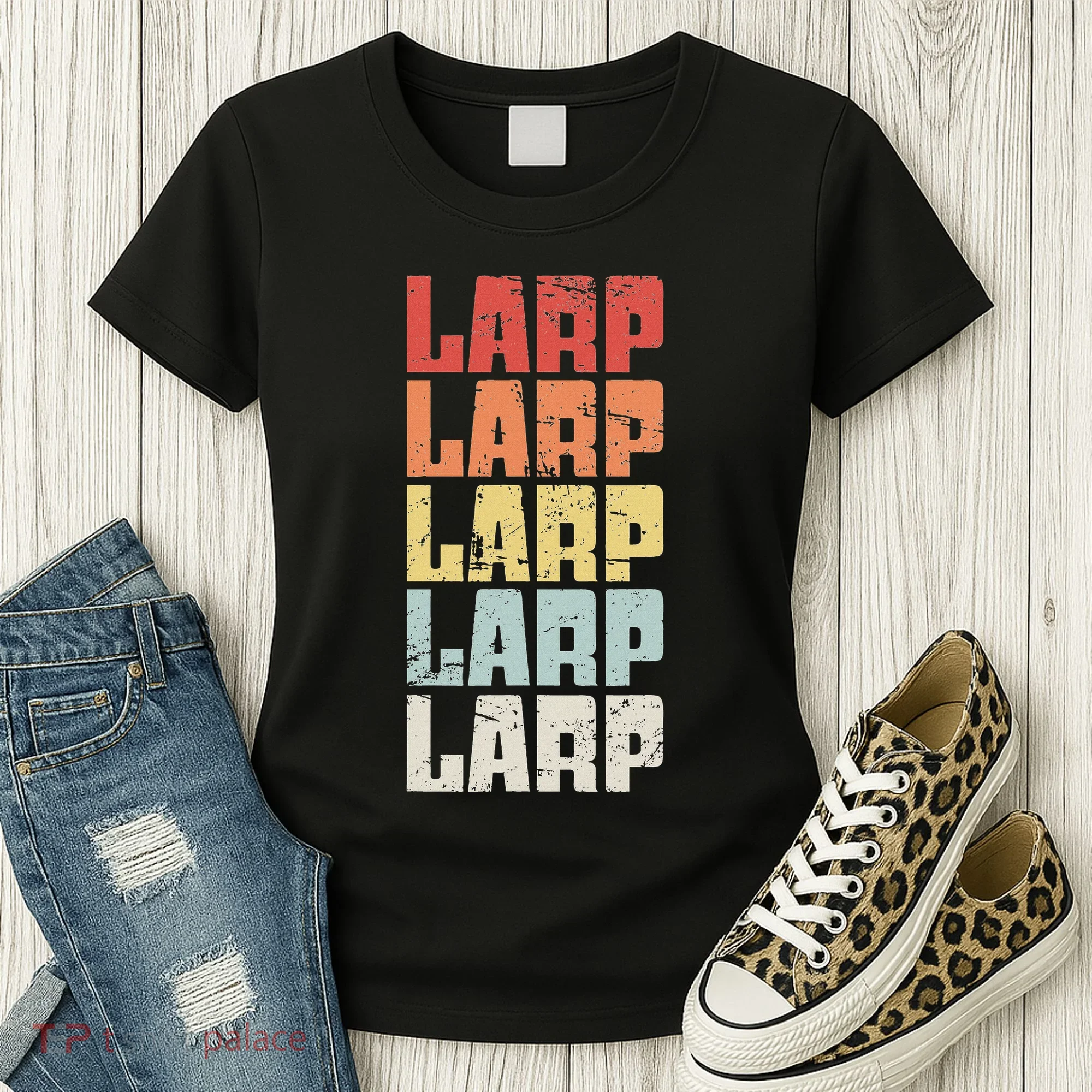 Larp Retro Distressed Larping Women's T-Shirt