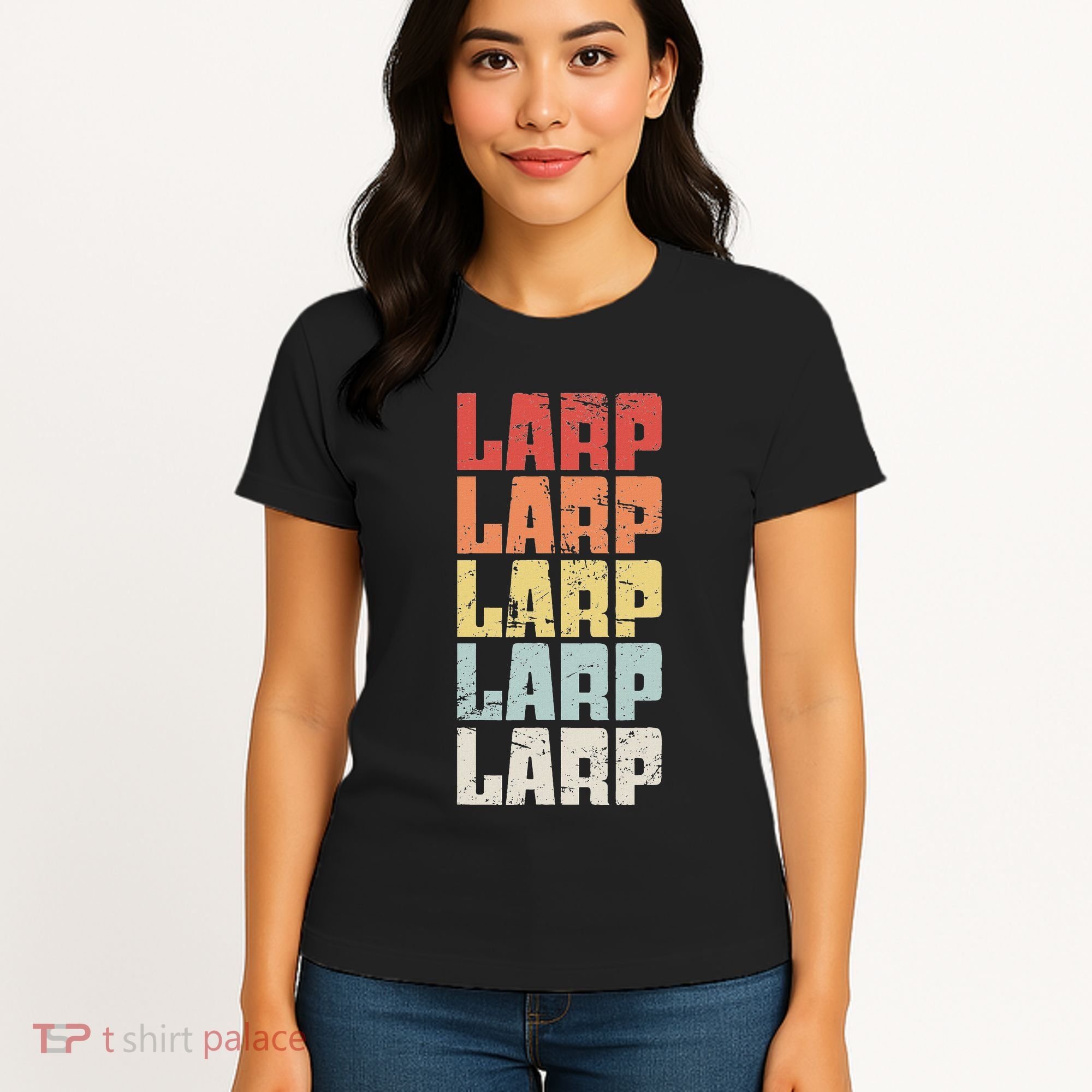 Larp Retro Distressed Larping Women's T-Shirt