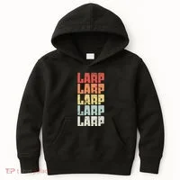 Larp Retro Distressed Larping Kids Hoodie thumb 0