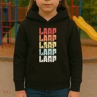 Larp Retro Distressed Larping Kids Hoodie thumb 3