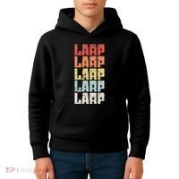 Larp Retro Distressed Larping Kids Hoodie thumb 4