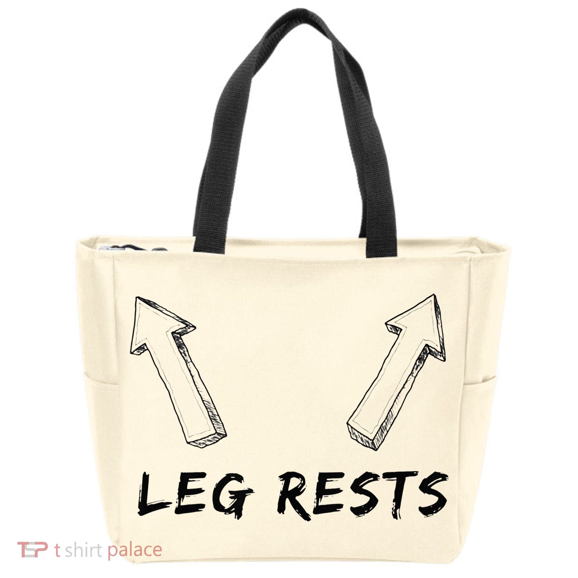 Leg Rests Dirty Humor Funny Sarcastic Offensive Gag Gift Tote Bag