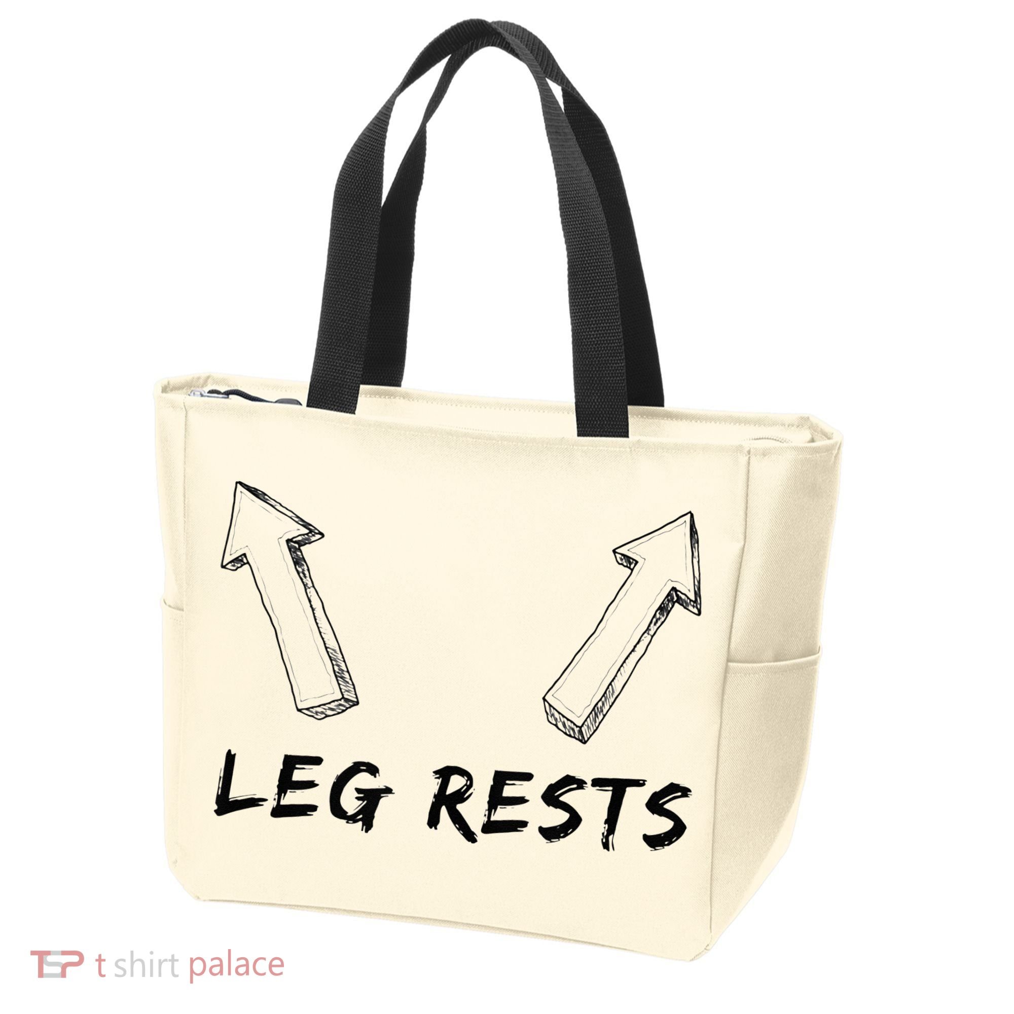 Leg Rests Dirty Humor Funny Sarcastic Offensive Gag Gift Tote Bag