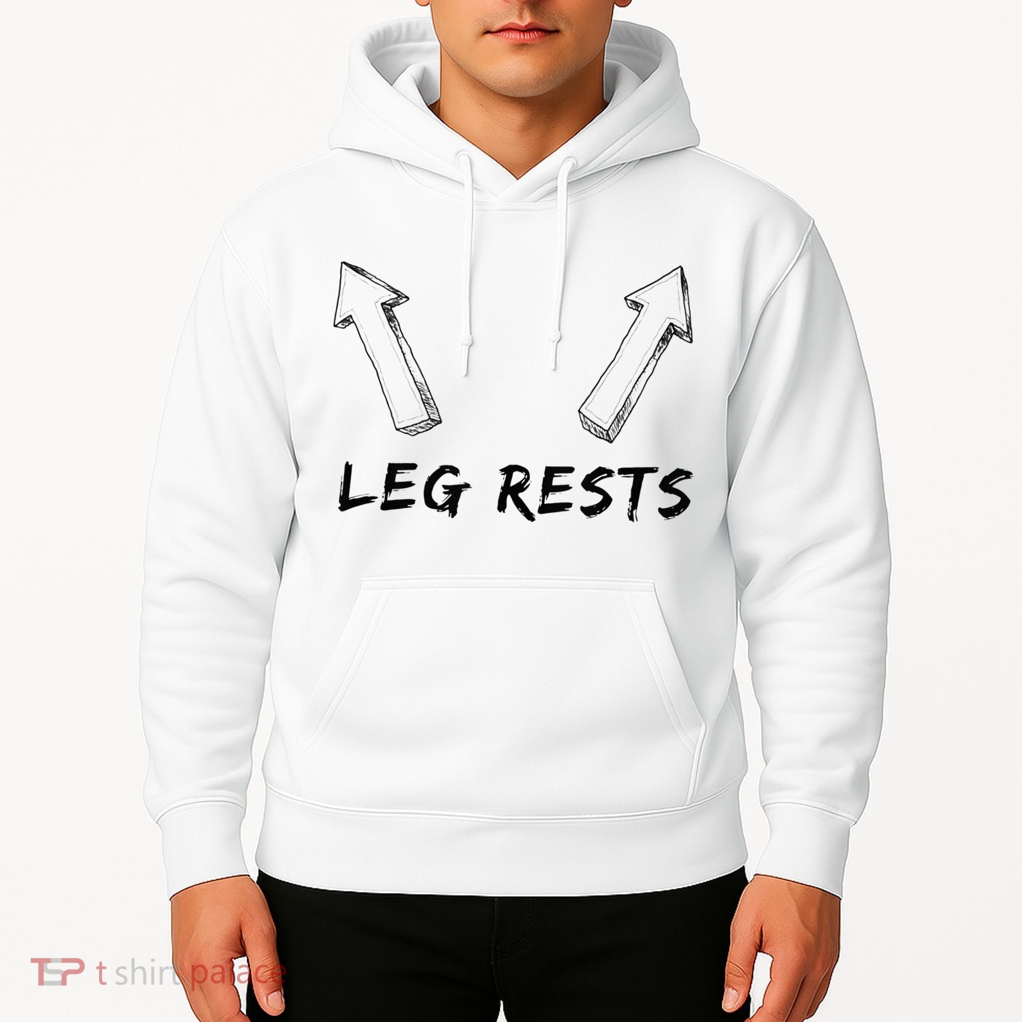 Leg Rests Dirty Humor Funny Sarcastic Offensive Gag Gift Hoodie