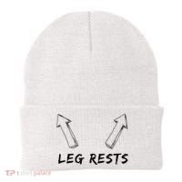 Leg Rests Dirty Humor Funny Sarcastic Offensive Gag Gift Beanie thumb 0