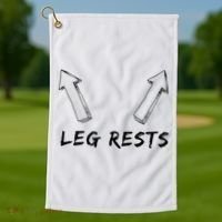 Leg Rests Dirty Humor Funny Sarcastic Offensive Gag Gift Golf Towel thumb 1