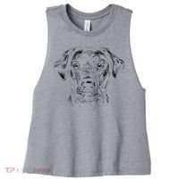 Labrador Retriever Dog Women's Racerback Cropped Tank thumb 0