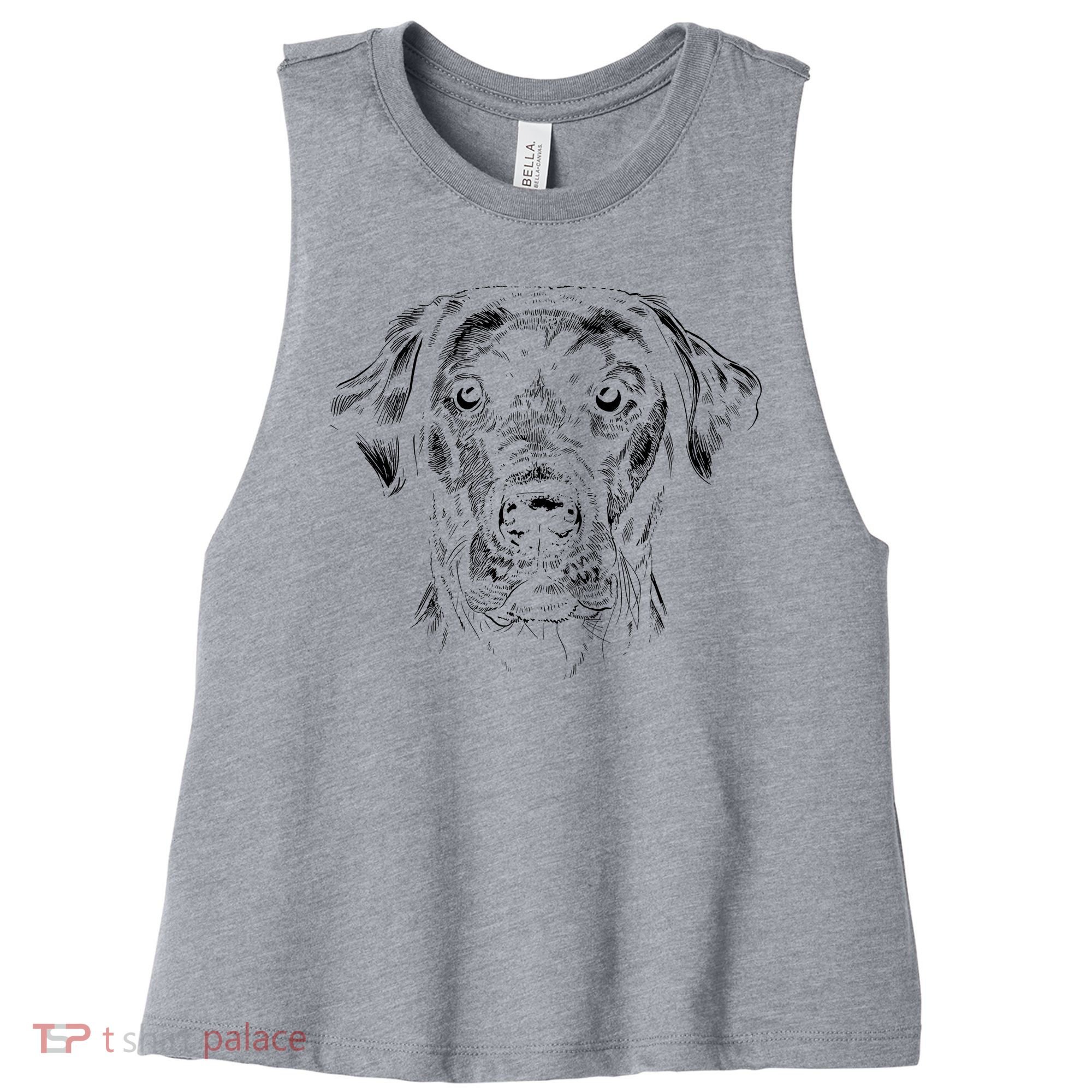 Labrador Retriever Dog Women's Racerback Cropped Tank