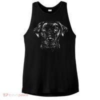 Labrador Retriever Dog Ladies PosiCharge Tri-Blend Wicking Tank thumb 0