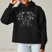 Labrador Retriever Dog Ladies Heavyweight Boxy Pullover Hoodie thumb 0