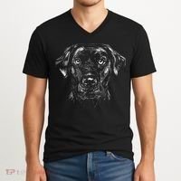 Labrador Retriever Dog V-Neck T-Shirt thumb 2