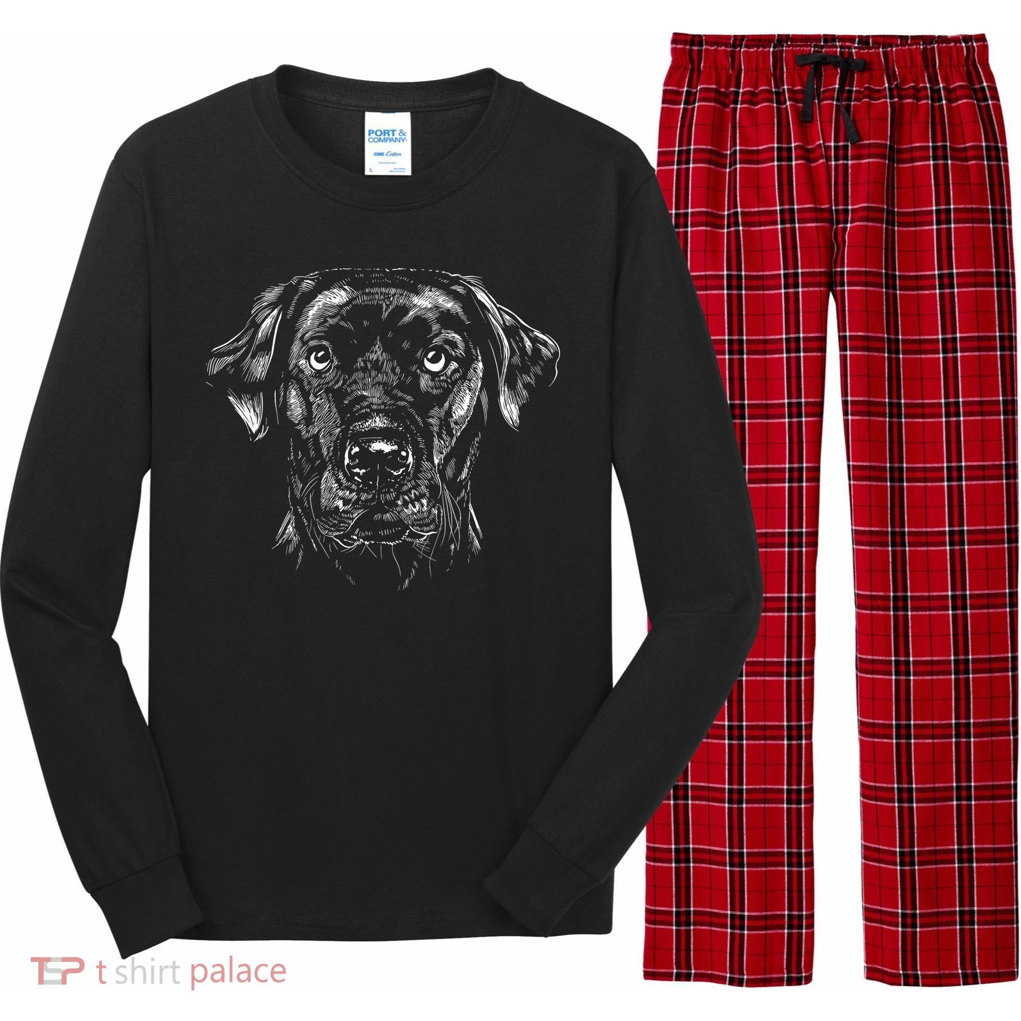 Labrador Retriever Dog Long Sleeve Pajama Set